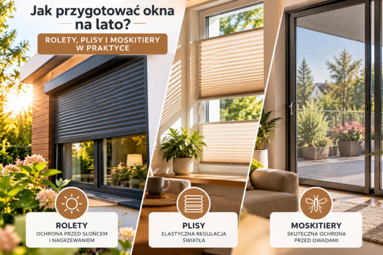 Jak przygotować okna na lato? Rolety, plisy i moskitiery w praktyce